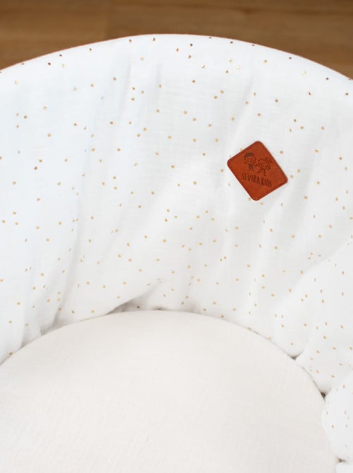 Conjunto para moisés de bebé em gaze de algodão | sevira kids - Kiabi Conjunto para moisés de bebé em gaze de algodão | sevira kids - Kiabi
