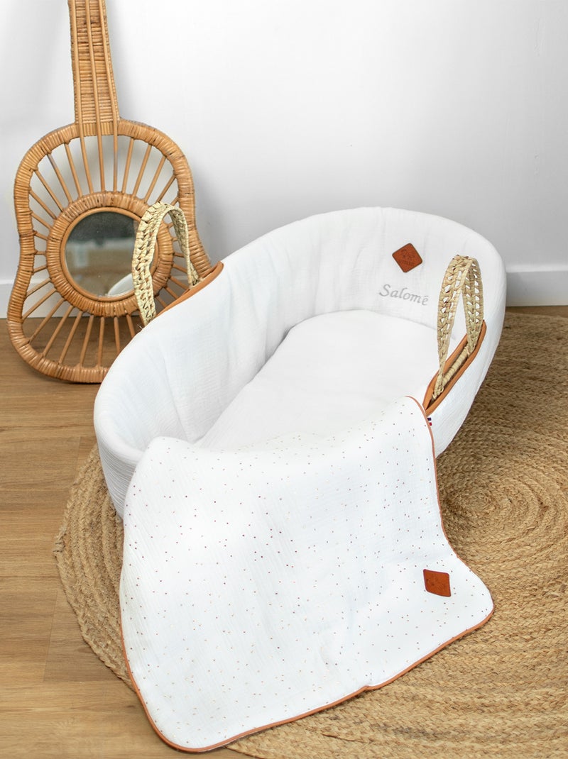 Conjunto para moisés de bebé em gaze de algodão | sevira kids Branco - Kiabi