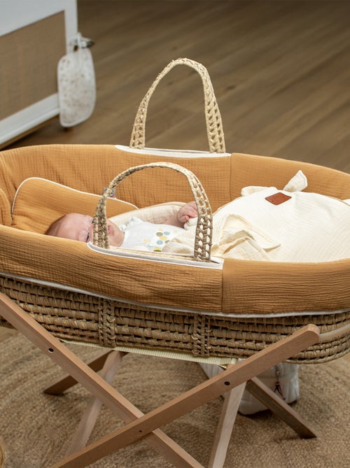 Conjunto para moisés de bebé em gaze de algodão | sevira kids - Kiabi Conjunto para moisés de bebé em gaze de algodão | sevira kids - Kiabi