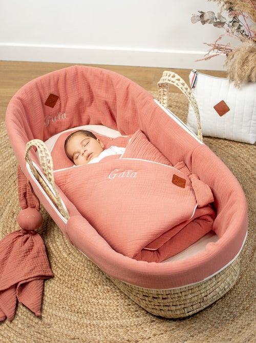 Conjunto para moisés de bebé em gaze de algodão | sevira kids - Kiabi Conjunto para moisés de bebé em gaze de algodão | sevira kids - Kiabi