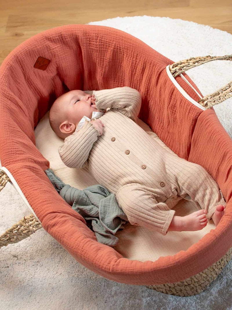 Conjunto para moisés de bebé em gaze de algodão | sevira kids Cinza - Kiabi