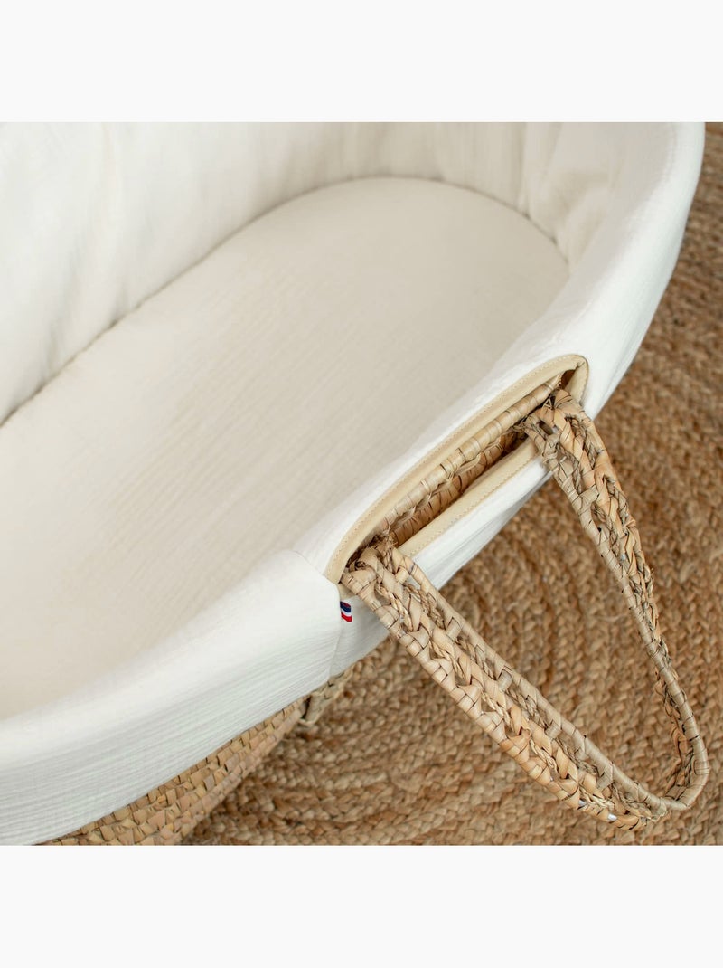 Conjunto para moisés de bebé em gaze de algodão | sevira kids Ecru - Kiabi