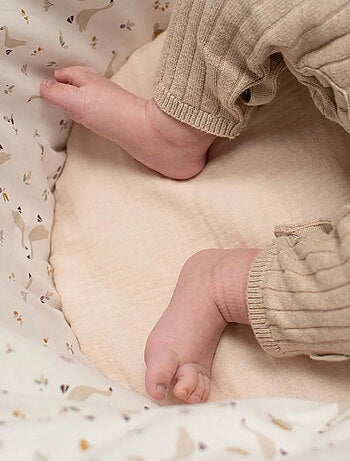 Conjunto para ninho de bebê em gaze de algodão | sevira kids
