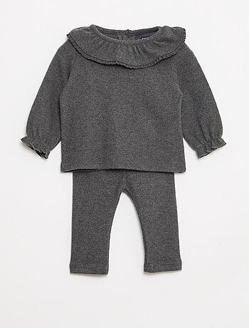 Conjunto peluche t-shirt + legging - 2 peças