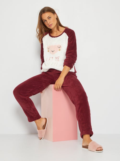 Conjunto pijama 'animal' forrado - Kiabi