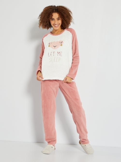Conjunto pijama 'animal' forrado - Kiabi