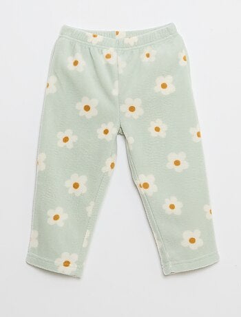 Conjunto pijama parte de cima + calças de polar