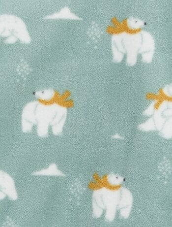 Conjunto pijama blusa + calças em polar