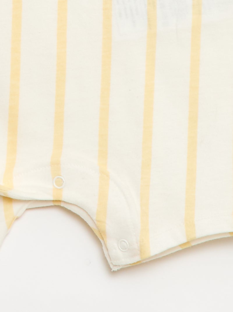 Conjunto pijama + body 'Disney' 'Simba' Amarelo - Kiabi