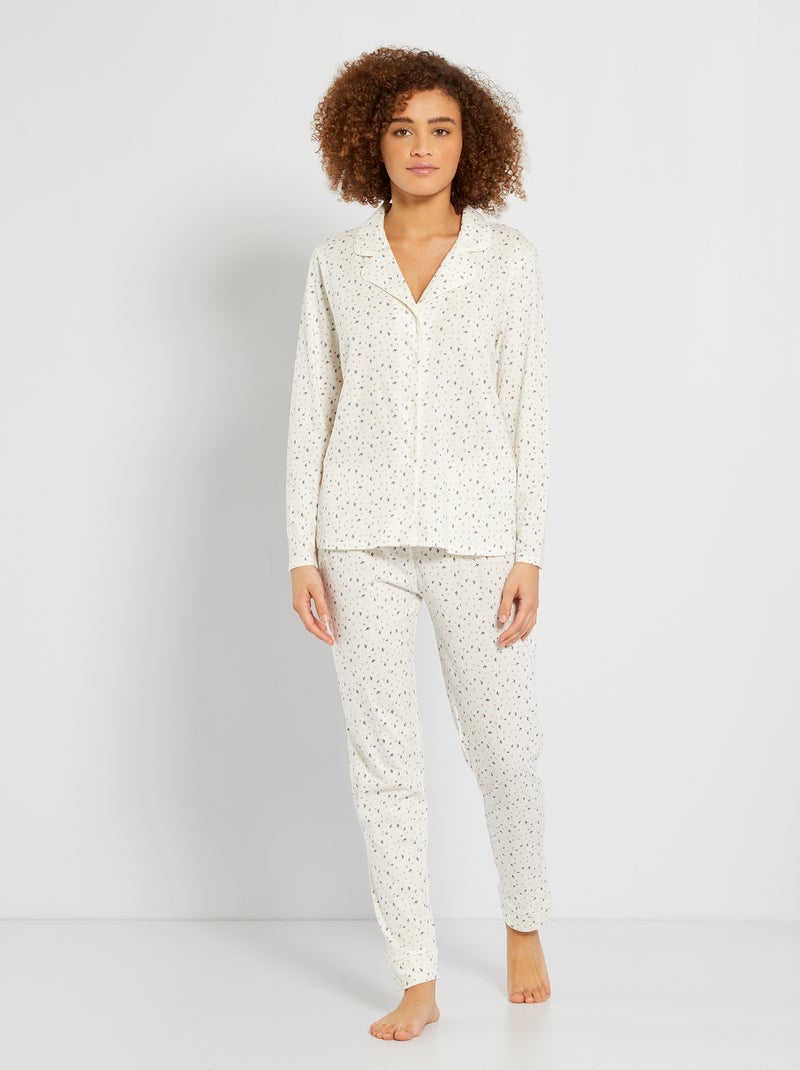 Conjunto pijama BRANCO - Kiabi