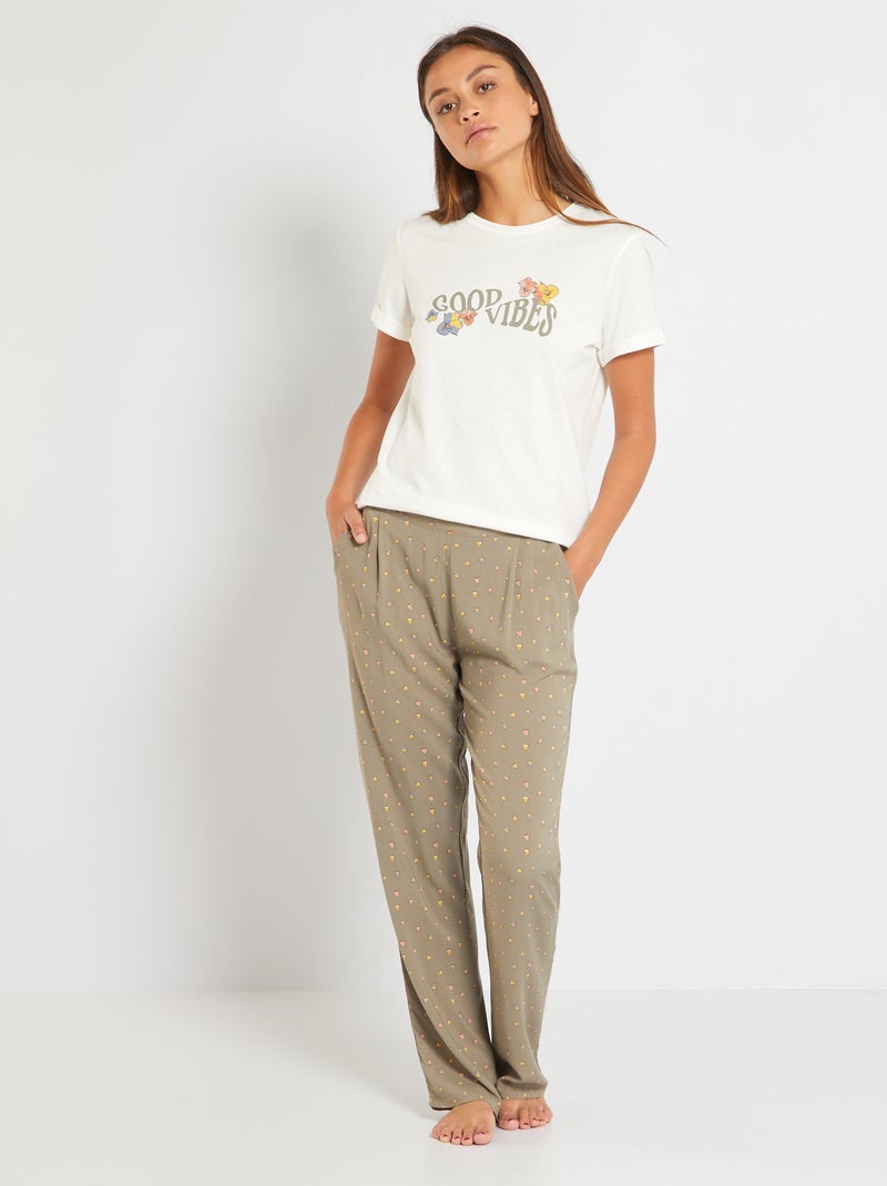 Conjunto pijama BRANCO - Kiabi