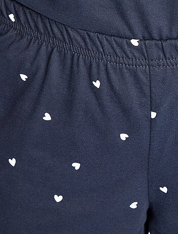 Conjunto pijama calções + top de alças estampado - 2 peças