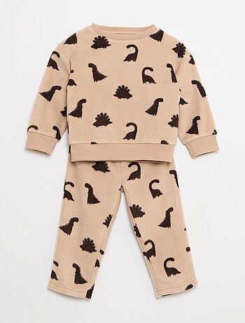 Conjunto pijama parte de cima + calças de polar