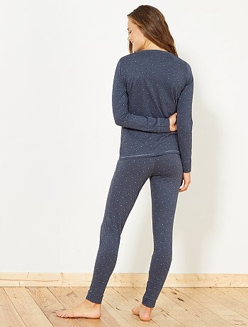 Conjunto pijama comprido - Kiabi