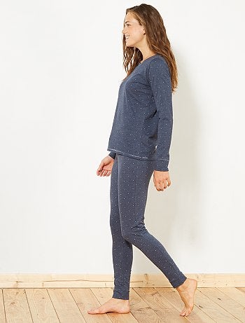 Conjunto pijama comprido - Kiabi