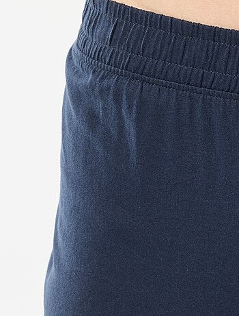 Conjunto pijama comprido em jersey t-shirt + calças - 2 peças