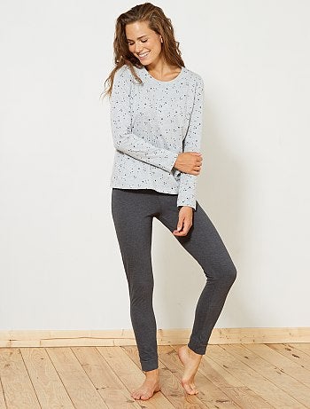 Conjunto pijama comprido - Kiabi