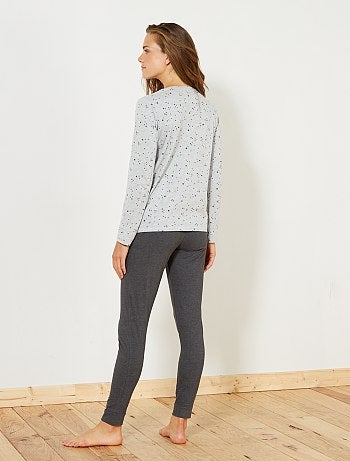 Conjunto pijama comprido - Kiabi