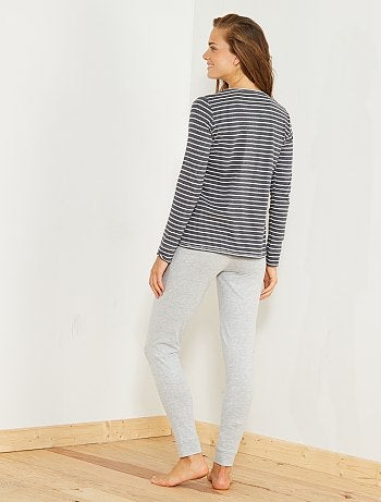 Conjunto pijama comprido - Kiabi