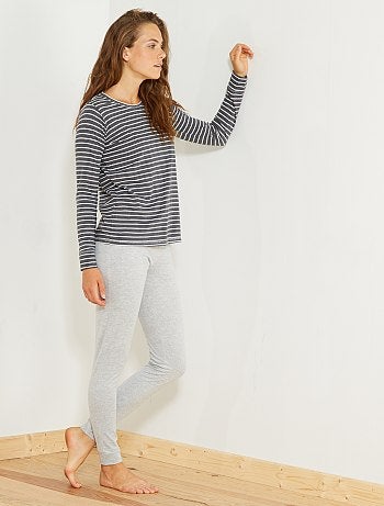 Conjunto pijama comprido - Kiabi