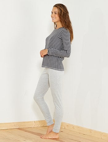 Conjunto pijama comprido - Kiabi