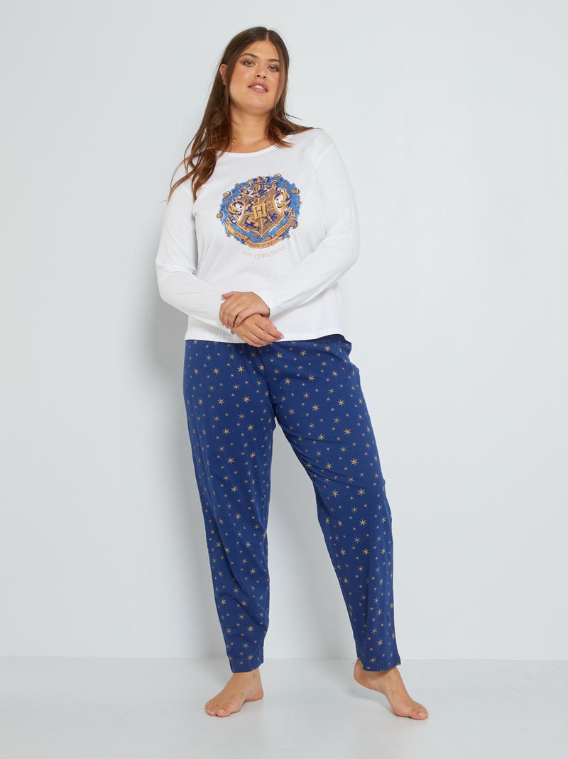 Conjunto pijama comprido 'Harry Potter' BRANCO - Kiabi