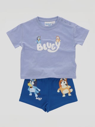Conjunto pijama curto 'Bluey' - 2 peças