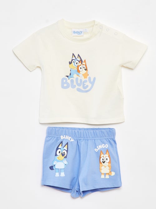 Conjunto pijama curto 'Bluey' - 2 peças - Kiabi