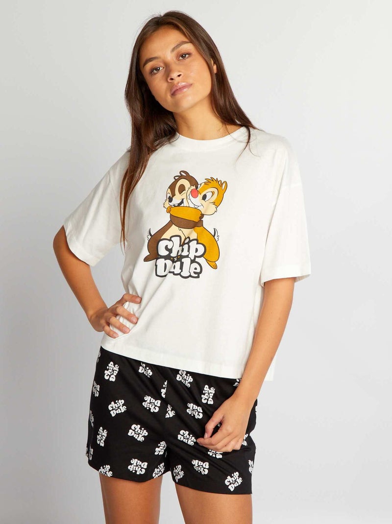Conjunto pijama curto da 'Disney' - 2 peças BRANCO - Kiabi