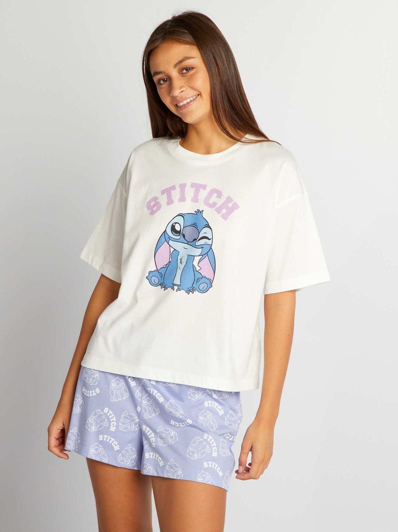 Conjunto pijama curto da 'Disney' - 2 peças BRANCO - Kiabi