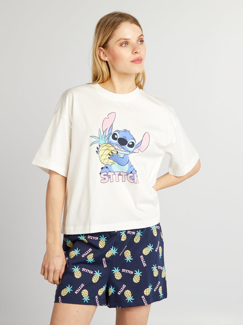 Conjunto pijama curto da 'Disney' - 2 peças BRANCO - Kiabi
