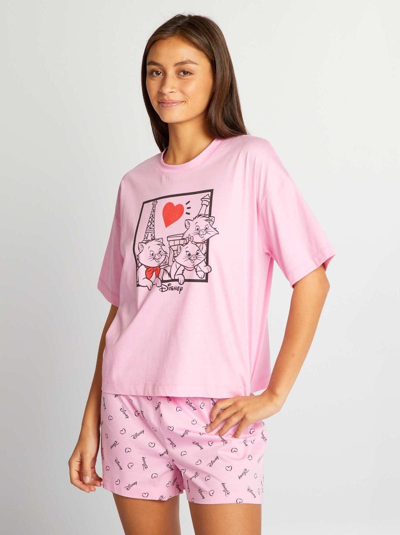 Conjunto pijama curto da 'Disney' - 2 peças ROSA - Kiabi