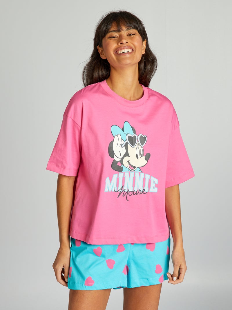 Conjunto pijama curto da 'Disney' - 2 peças ROSA - Kiabi
