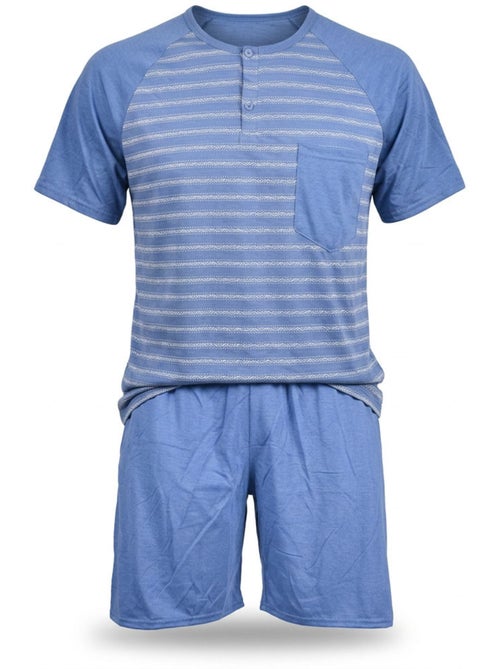 Conjunto Pijama Curto Homem Algodão OZABI - Kiabi