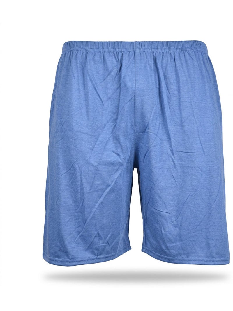 Conjunto Pijama Curto Homem Algodão OZABI Azul-marinho - Kiabi