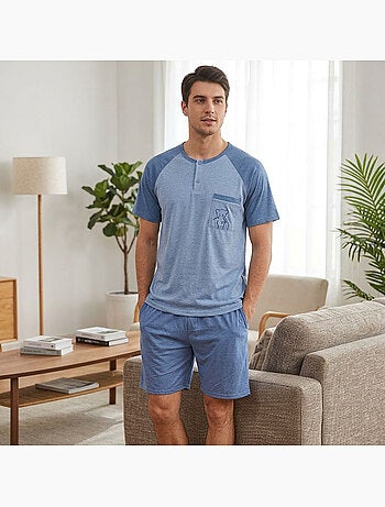 Conjunto Pijama Curto Homem Algodão OZABI
