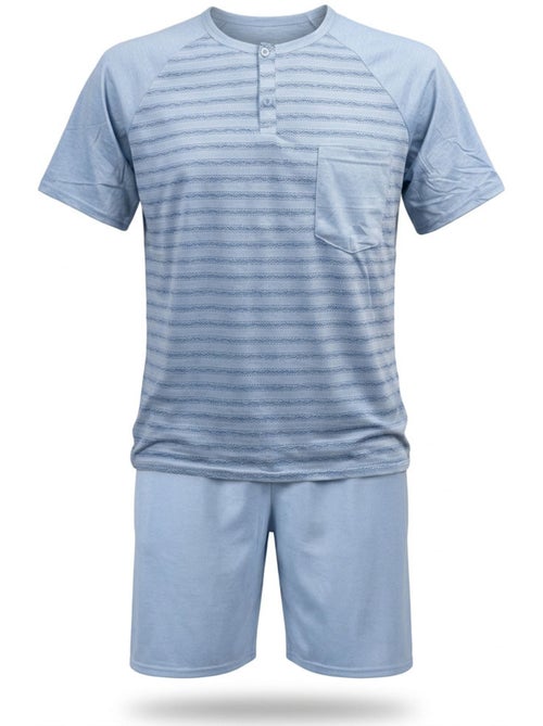 Conjunto Pijama Curto Homem Algodão OZABI - Kiabi
