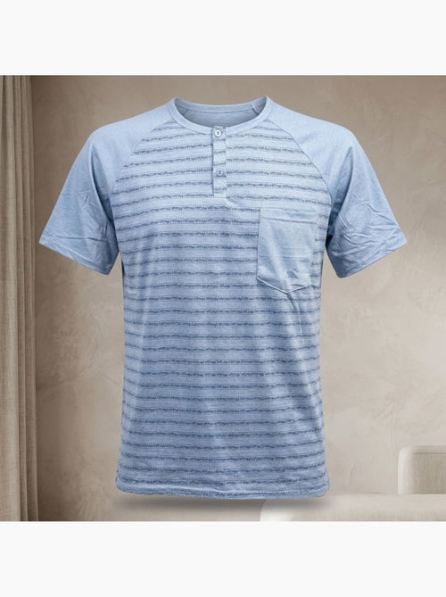 Conjunto Pijama Curto Homem Algodão OZABI - Kiabi