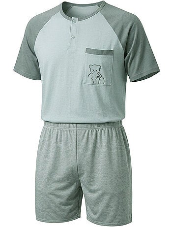 Conjunto Pijama Curto Homem Algodão OZABI