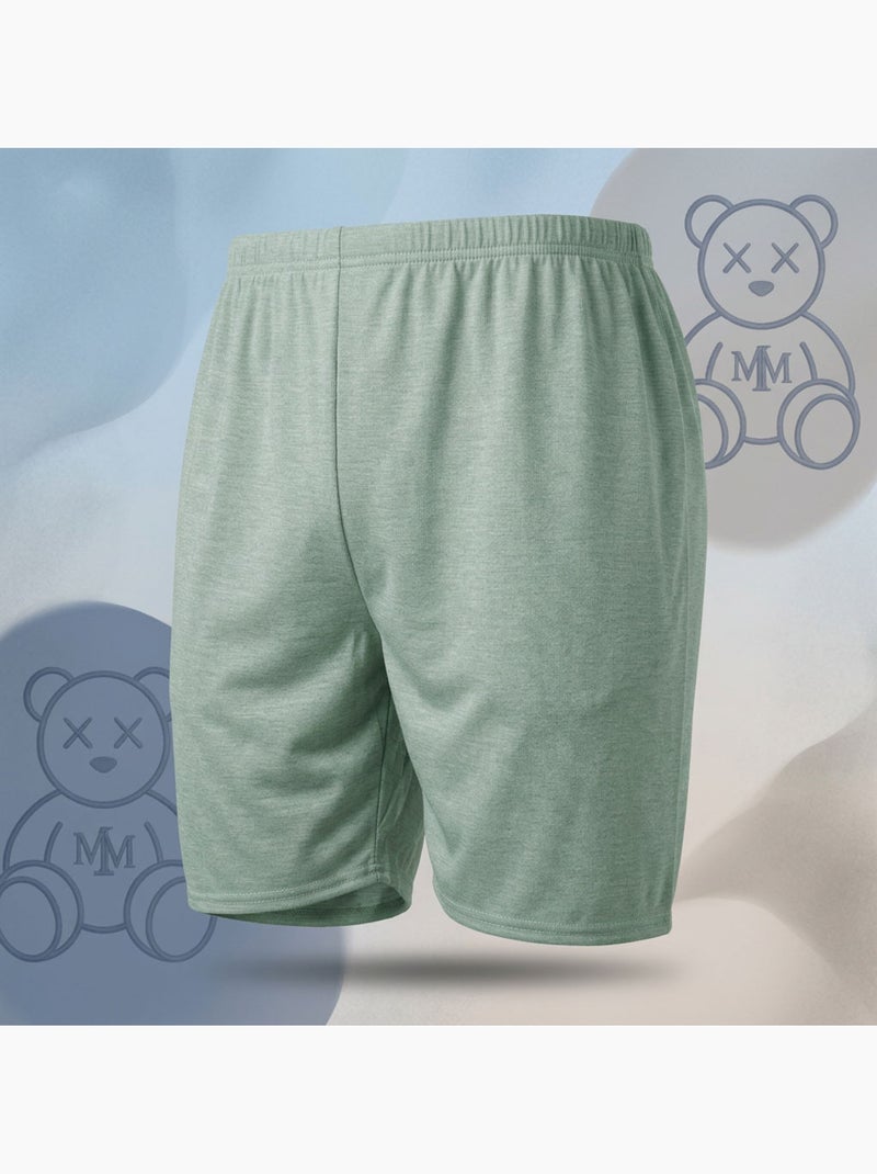 Conjunto Pijama Curto Homem Algodão OZABI Verde - Kiabi