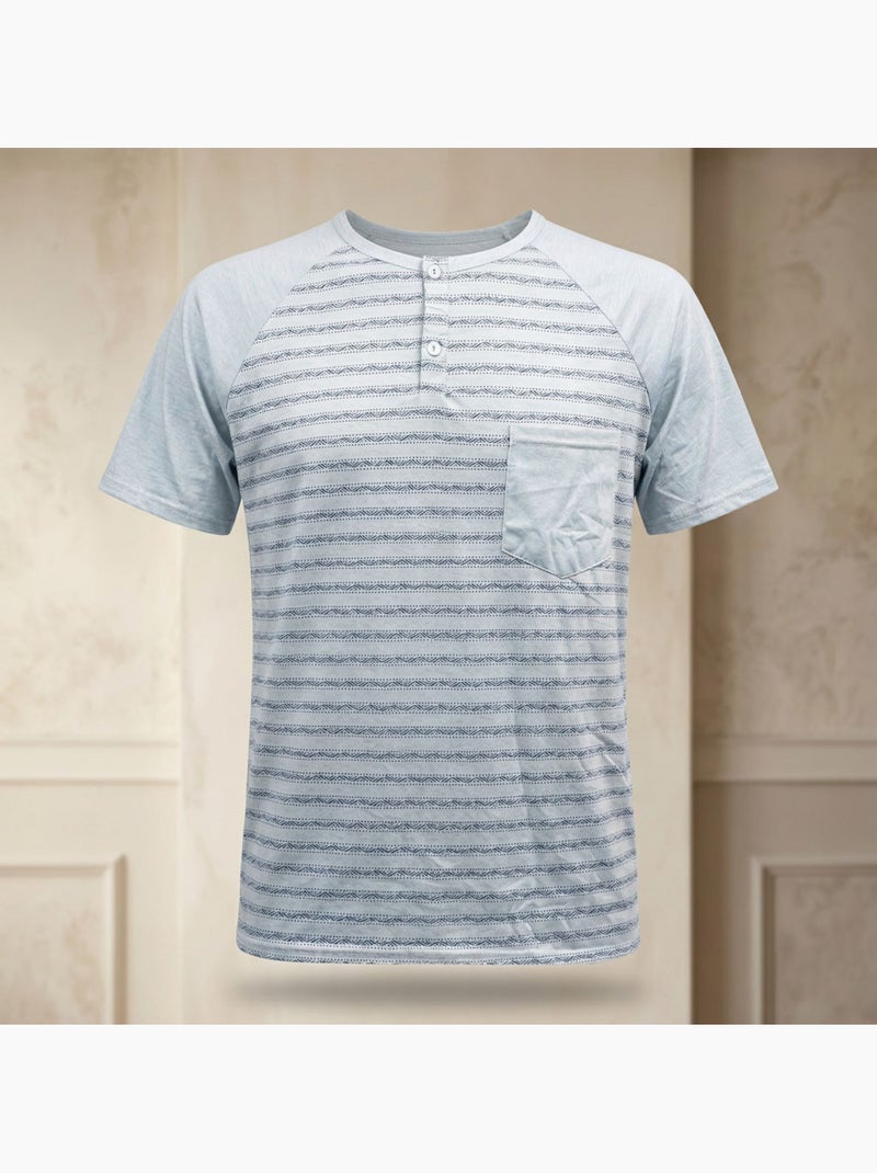 Conjunto Pijama Curto Homem Algodão OZABI Verde - Kiabi