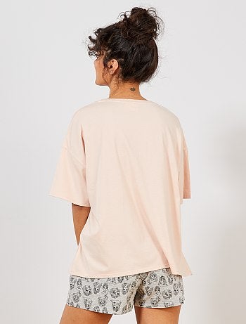 Conjunto pijama curto 'Princesas Disney' - Kiabi