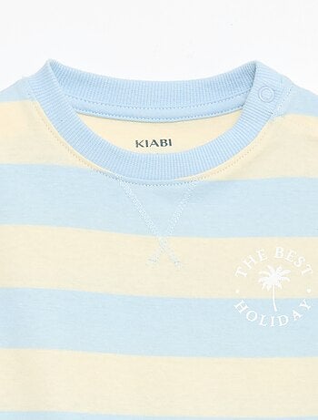 Conjunto pijama curto t-shirt + calções - 2 peças
