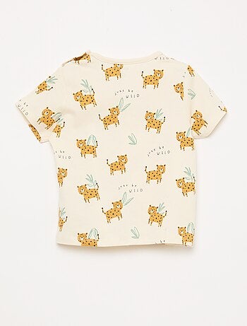 Conjunto pijama curto t-shirt + calções - 2 peças