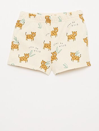 Conjunto pijama curto t-shirt + calções - 2 peças