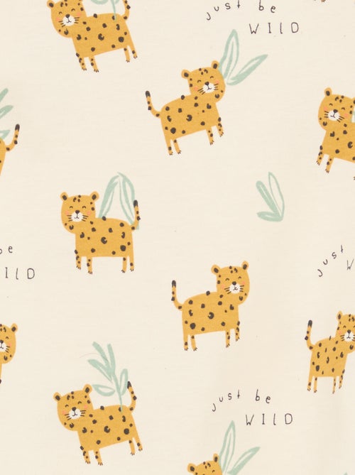 Conjunto pijama curto t-shirt + calções - 2 peças - Kiabi