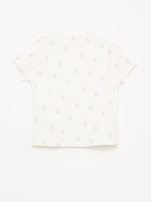 Conjunto pijama curto t-shirt + calções - 2 peças - Kiabi