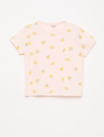 Conjunto pijama curto t-shirt + calções - 2 peças