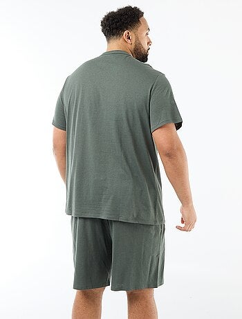 Conjunto pijama curto t-shirt + calções - 2 peças