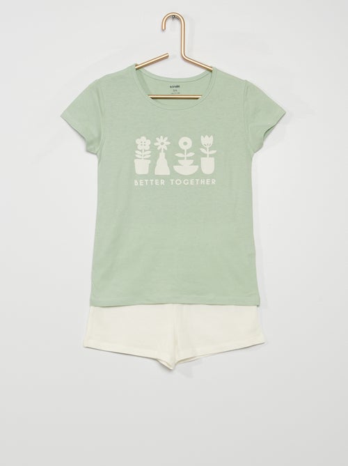 Conjunto pijama curto - Kiabi